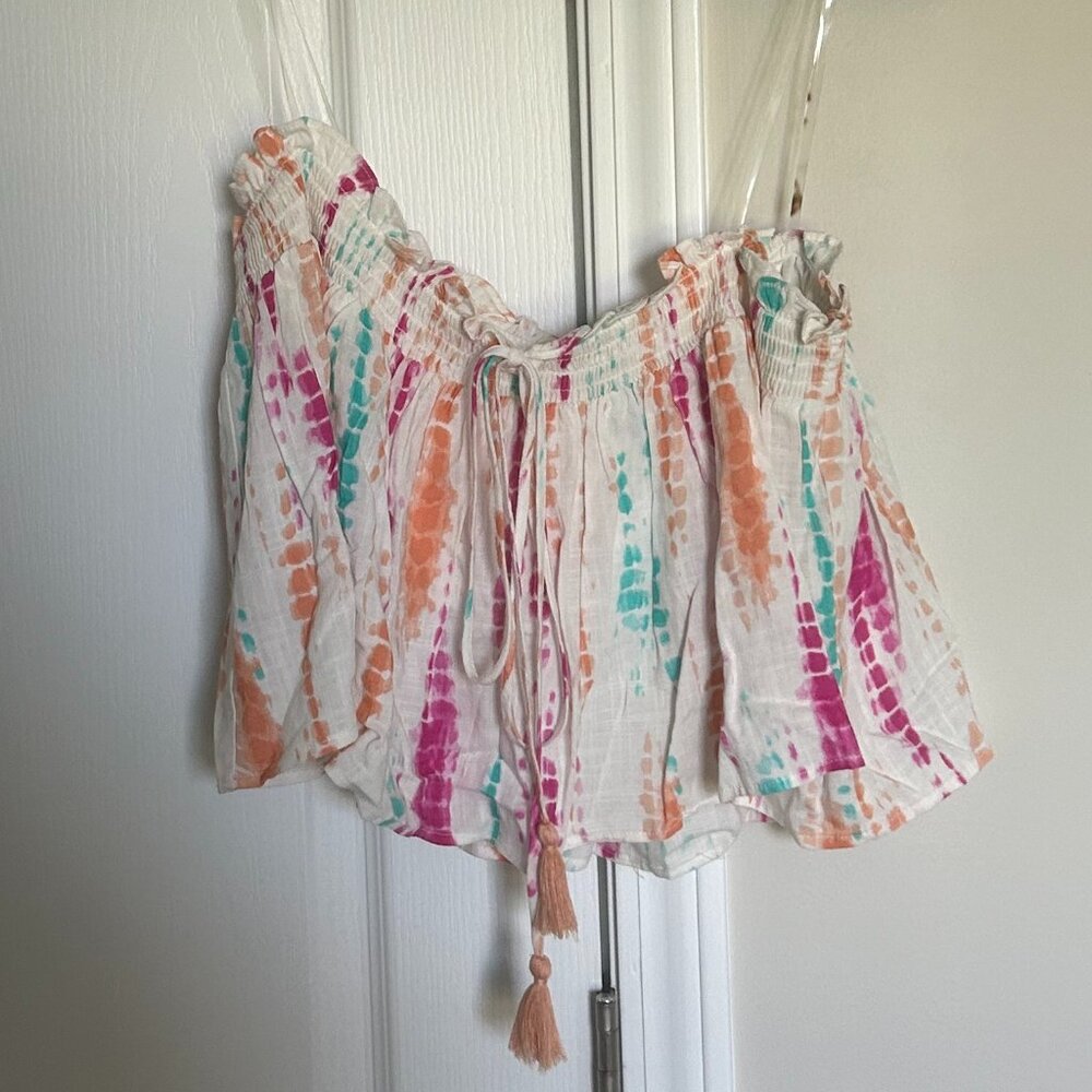 Tie-Dye Summer Strapless Top